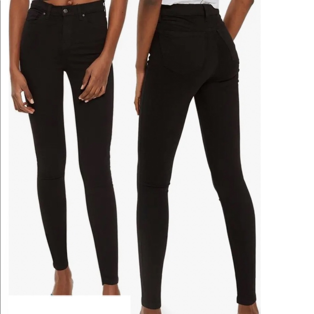 Topshop Jamie black jeans sz 28